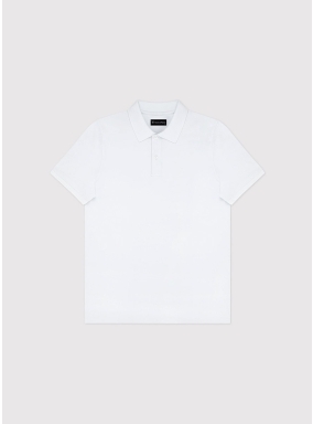 T-shirt polo męski regular biały