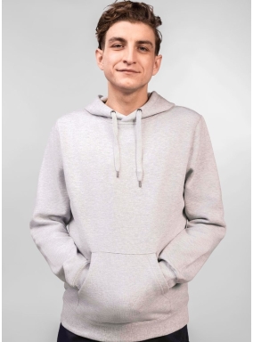 Bluza męska z kapturem nierozpinana szara